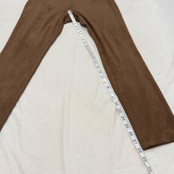 J. McLaughlin Lori Faux Suede Brown Leggings Size L - Picture 6 of 8